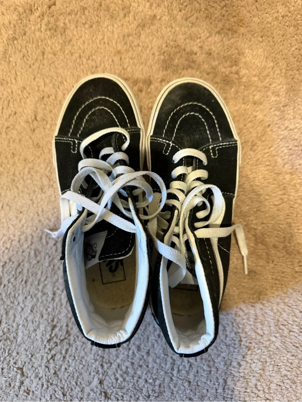 Vans Women’s Platform Sk8-Hi Black High-Top Skate Shoes